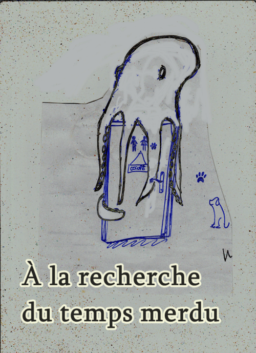 Couverture de « à la recherche du temps merdu »