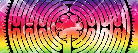Illustration de « De fleurs et des arcs-en-ciel : Labyrinthe »